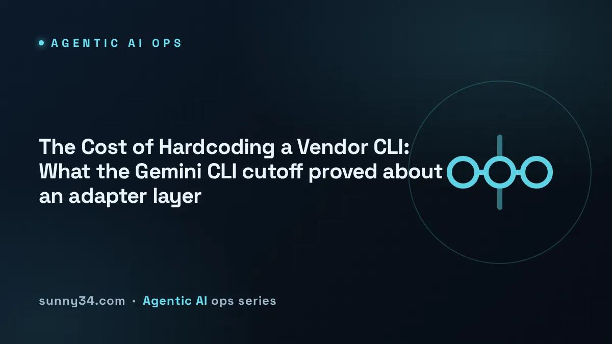 The Cost of Hardcoding a Vendor CLI: adapter layer thumbnail