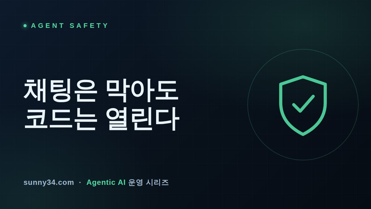 채팅은 막아도 코드는 열린다: IDE 코딩 에이전트 워크플로우 탈옥과 게이트 재설계 썸네일