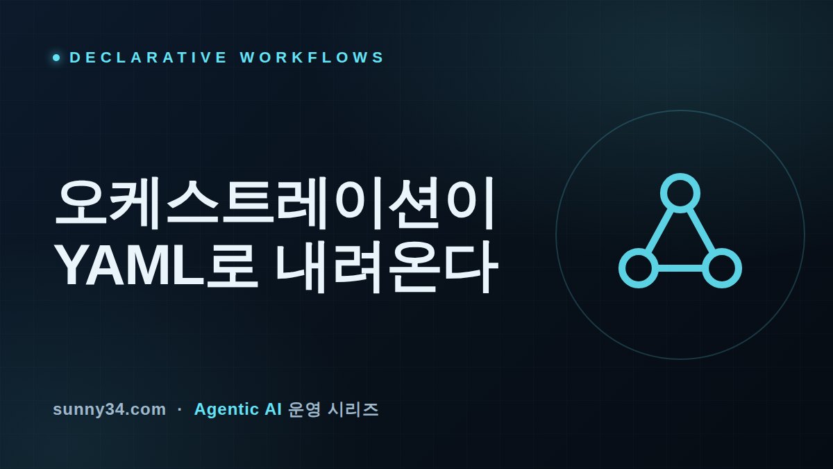 오케스트레이션이 YAML로 내려온다: MS Agent Framework 선언적 워크플로우가 요구하는 멀티에이전트 운영 기준 썸네일