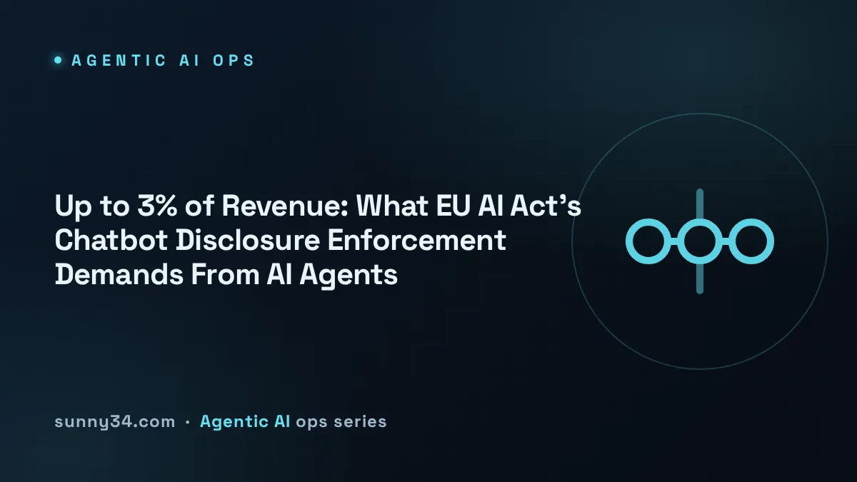 Up to 3% of Revenue: What EU AI Act's Chatbot Disclosure Enforcement Demands From AI Agents thumbnail