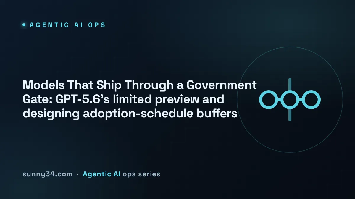 Models That Ship Through a Government Gate: GPT-5.6 limited preview and adoption buffer design thumbnail