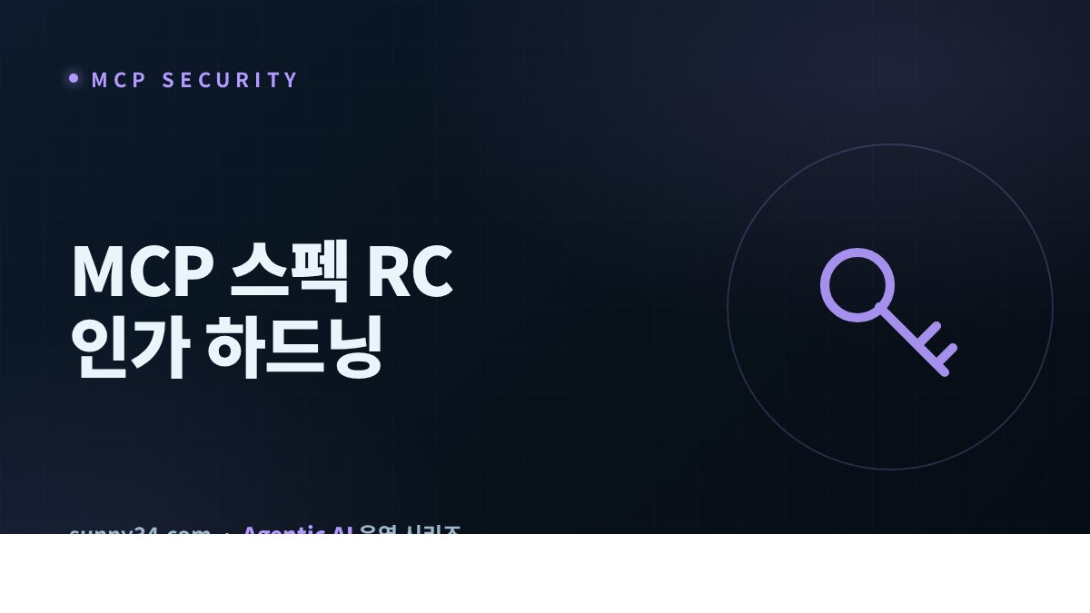 MCP 2026 스펙 RC와 인가 하드닝 썸네일
