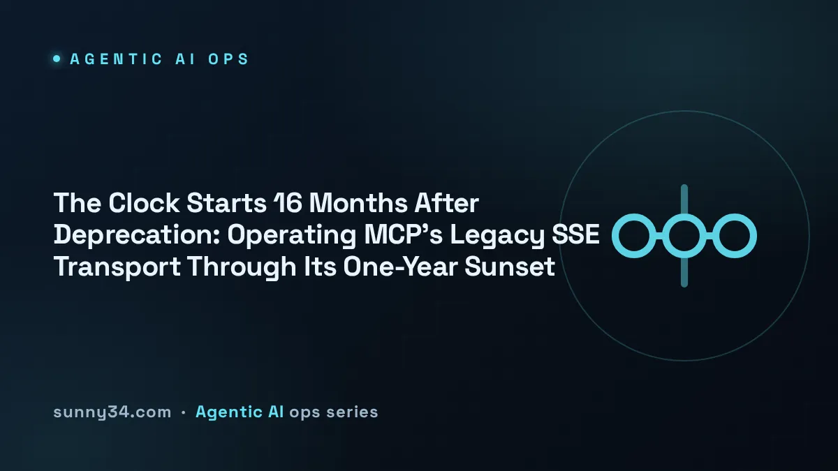 The Clock Starts 16 Months After Deprecation: Operating MCP's Legacy SSE Transport Through Its One-Year Sunset thumbnail