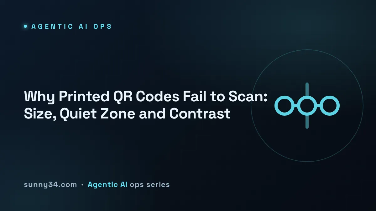 Printed QR scan failure checklist thumbnail