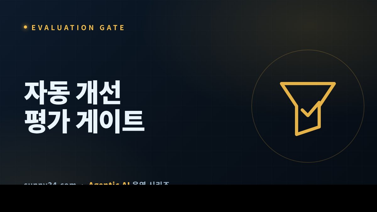 자동 개선을 배포로 잇는 평가 게이트 썸네일