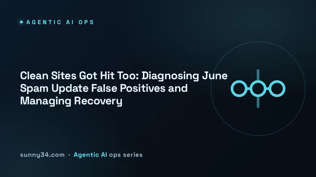 Clean Sites Got Hit Too: June Spam Update false-positive diagnosis and recovery thumbnail