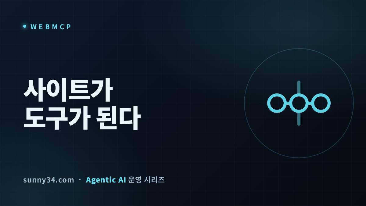긁히는 사이트에서 도구를 내주는 사이트로: WebMCP와 브라우저 에이전트 대응 QA 썸네일