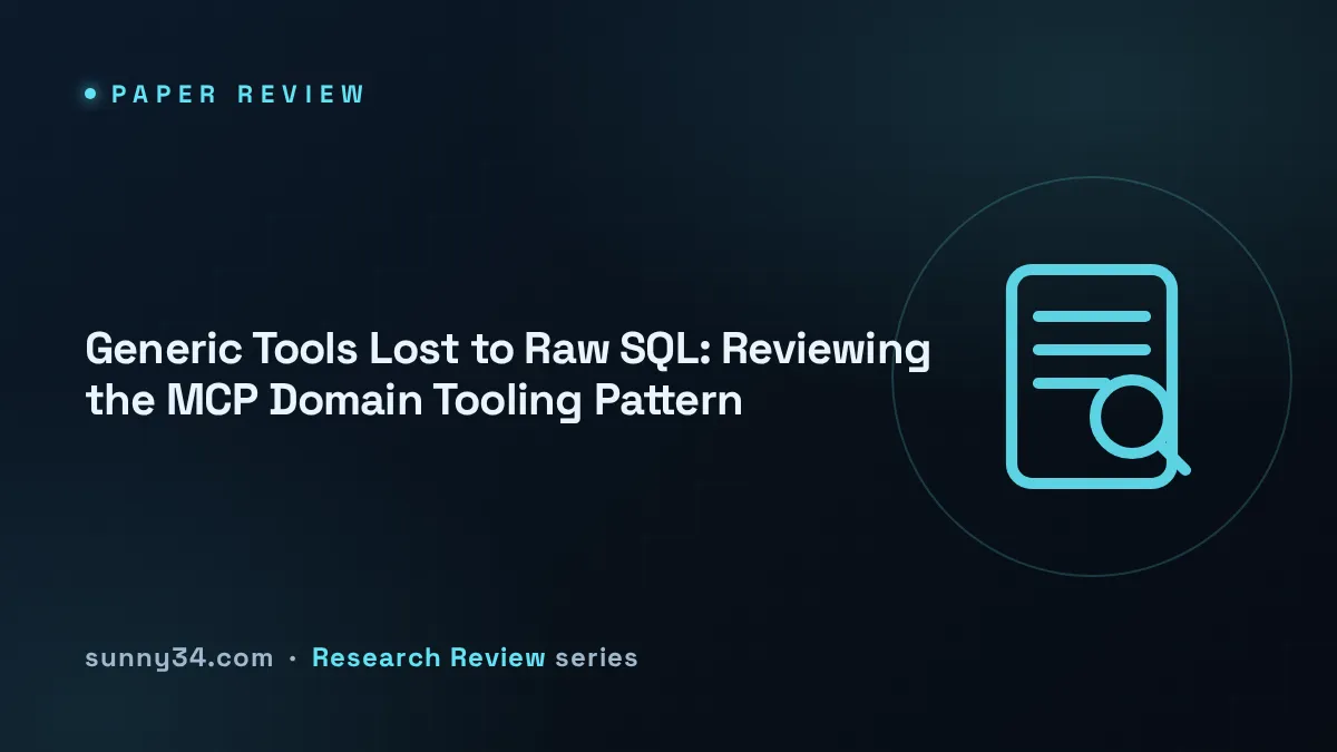 Generic Tools Lost to Raw SQL: Reviewing the MCP Domain Tooling Pattern thumbnail